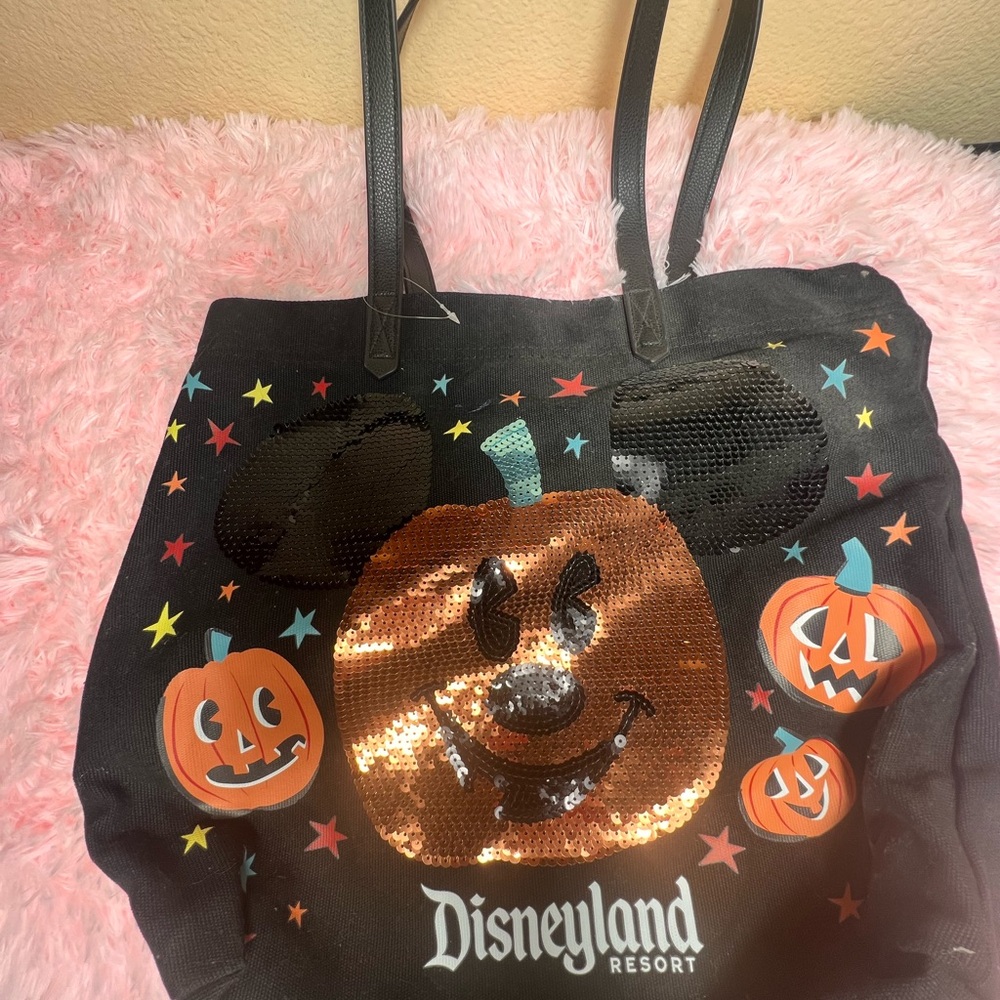 Disney Black and Orange Halloween Tote